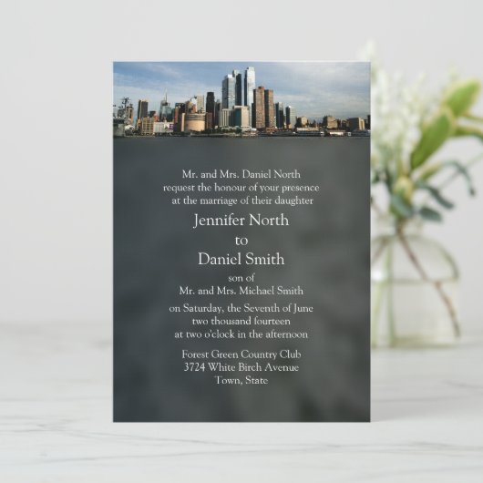 Invitations de mariage NYC (Debout devant)