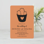 Invitations de mariage occidental boho moderne (Debout devant)