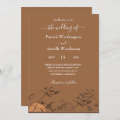 Invitations de mariage occidentales (Devant / Derrière)