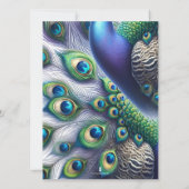 Invitations de mariage officielles de Peacock (Dos)