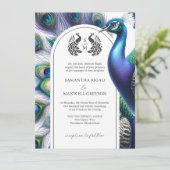 Invitations de mariage officielles de Peacock (Debout devant)