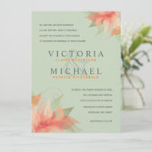 Invitations de mariage officielles Sage Green et O (Debout devant)