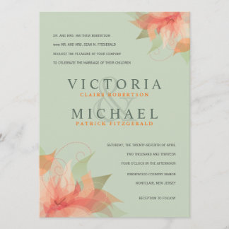 Invitations de mariage officielles Sage Green et O