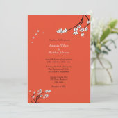 Invitations de mariage orange (Debout devant)