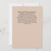 INVITATIONS DE MARIAGE Parties scintillant d'or Gé (Dos)