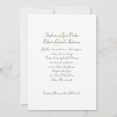 Invitations de mariage Pastel Hydrangea, Texte gri (Dos)