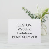 Invitations de mariage PEARL 110 lb 6,25 po x 4,5 (Debout devant)