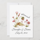 Invitations De Mariage Peintes Fleurs Sauvages (Devant)