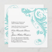 Invitations de mariage personnalisables (Devant / Derrière)