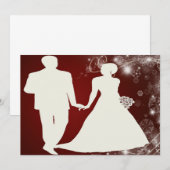 Invitations de mariage personnalisées (Devant / Derrière)