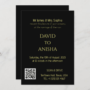 Invitations de mariage personnalisées Conception