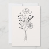 Invitations de mariage personnalisées élégantes (Dos)