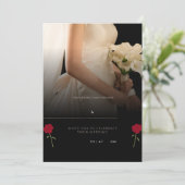 Invitations de mariage personnalisées élégantes (Debout devant)