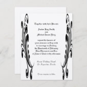 Invitations de mariage personnalisées impression s (Devant / Derrière)