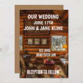 INVITATIONS DE MARIAGE PERSONNALISÉES JOURNAL CABI (Devant / Derrière)