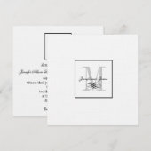 Invitations de mariage personnalisées Logo Noms de (Devant / Derrière)
