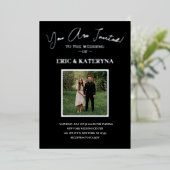 Invitations de mariage photo | Accents à huile d'a (Debout devant)