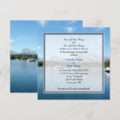Invitations de mariage photo paysager. Grand Teton (Devant / Derrière)