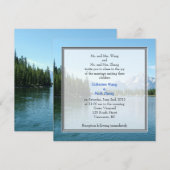 Invitations de mariage photo paysager. Grand Teton (Devant / Derrière)
