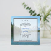 Invitations de mariage photo paysager. Grand Teton (Debout devant)