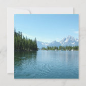 Invitations de mariage photo paysager. Grand Teton (Dos)