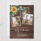 INVITATIONS DE MARIAGE PHOTO SUSTRES RUSTIQUES (Devant)
