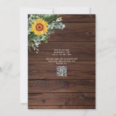INVITATIONS DE MARIAGE PHOTO SUSTRES RUSTIQUES (Dos)