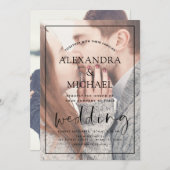 Invitations de mariage photo transparentes (Devant / Derrière)