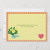 invitations de mariage, plaids de style pays (Dos)