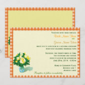 invitations de mariage, plaids de style pays (Devant / Derrière)
