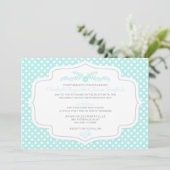 Invitations de mariage Poka Dot (Debout devant)