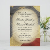 Invitations de mariage pour drapeau américain vint (Debout devant)