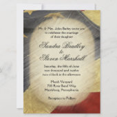Invitations de mariage pour drapeau américain vint (Devant)