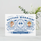 Invitations de mariage pour enfants | Rétro vintag (Debout devant)