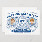Invitations de mariage pour enfants | Rétro vintag (Devant / Derrière)
