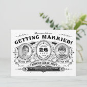 Invitations de mariage pour enfants| Rétro Vintage (Debout devant)