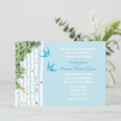 Invitations de mariage pour Inséparable vintage Bi (Debout devant)