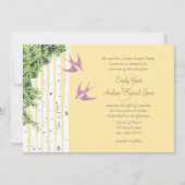 Invitations de mariage pour Inséparable violet Bir (Devant)