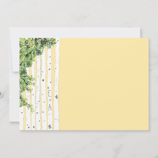 Invitations de mariage pour Inséparable violet Bir (Dos)