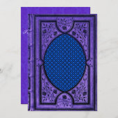 Invitations de mariage pour la couverture Vintage (Devant / Derrière)