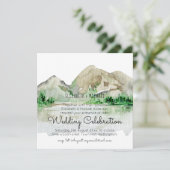 Invitations de mariage pour l'aquarelle de Mountai (Debout devant)