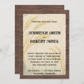 Invitations de mariage pour le blé de campagne (Devant / Derrière)