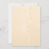 Invitations de mariage pour le grain de bois (Dos)