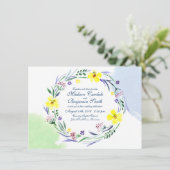 Invitations de mariage pour le jardin de printemps (Debout devant)