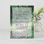Invitations de mariage pour le pétale forestier (Debout devant)