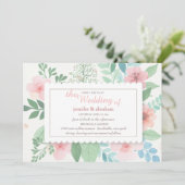 Invitations de mariage pour le Printemps romantiqu (Debout devant)