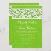 Invitations de mariage pour le violon rouge citron (Devant / Derrière)