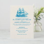 Invitations de mariage pour les anciens bateaux (Debout devant)