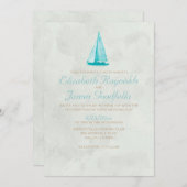 Invitations de mariage pour les bateaux de campagn (Devant / Derrière)