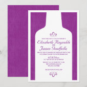 Invitations de mariage pour les bouteilles de vin (Devant / Derrière)